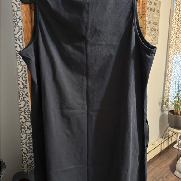 Navy Blue Sleeveless Dress - Picture 2 of 4